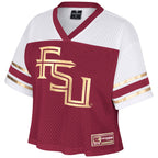 Colosseum Women's Stacked FSU Football Jersey - Garnet/White