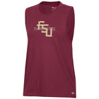 Champion Women's Stacked FSU/Florida State Muscle Tank - Garnet