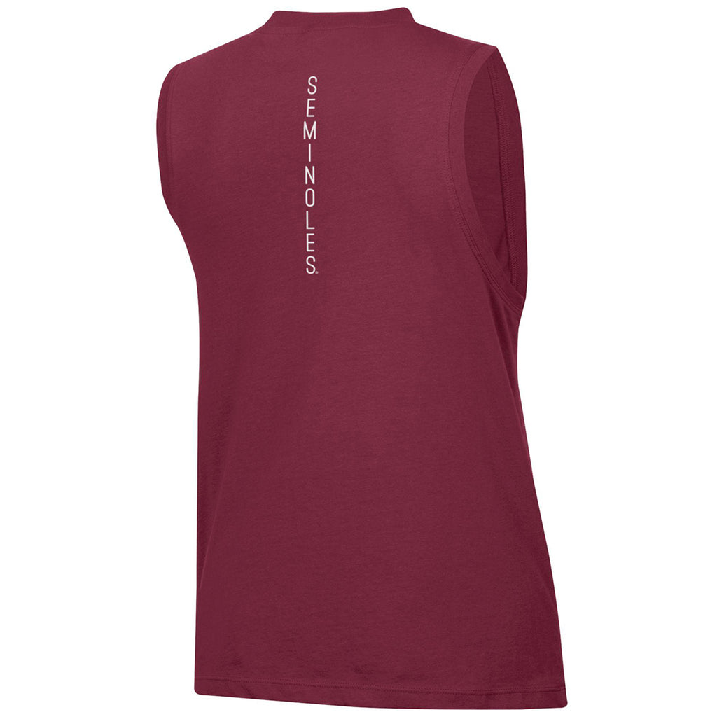 Champion Women's Stacked FSU/Florida State Muscle Tank - Garnet