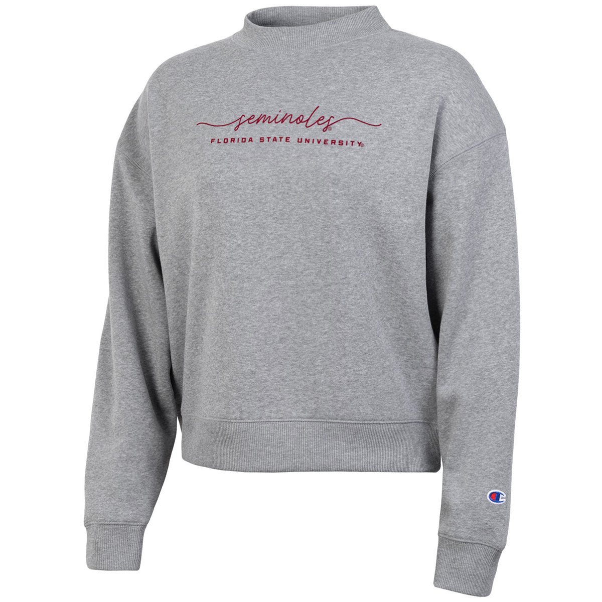Champion Women's Seminoles/Florida State University Triumph Fleece Crew - Heritage Grey
