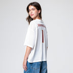 Established & Co. Women's Seminole Logo/Florida State #1 Boyfriend Football Jersey - White