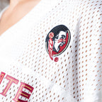 Established & Co. Women's Seminole Logo/Florida State #1 Boyfriend Football Jersey - White
