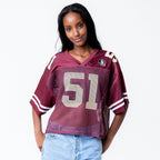 Established & Co. Women's Seminole Logo #51 Vintage Practice Jersey - Garnet