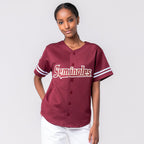 Established & Co. Women's Seminoles Full-Length Baseball Jersey - Garnet