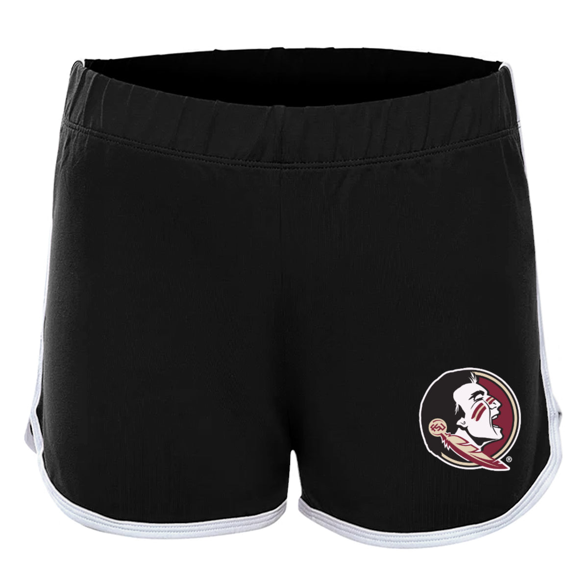 Hype & Vice Women's Seminole Logo Old School Short - Black