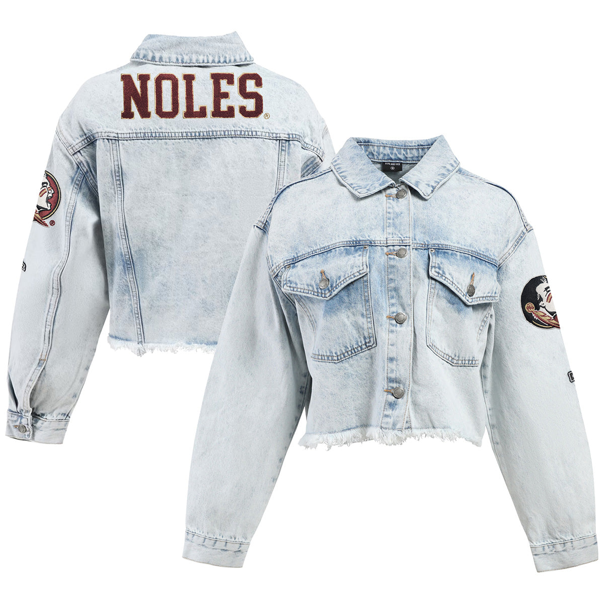Hype & Vice Women's Noles Jean Jacket - Denim