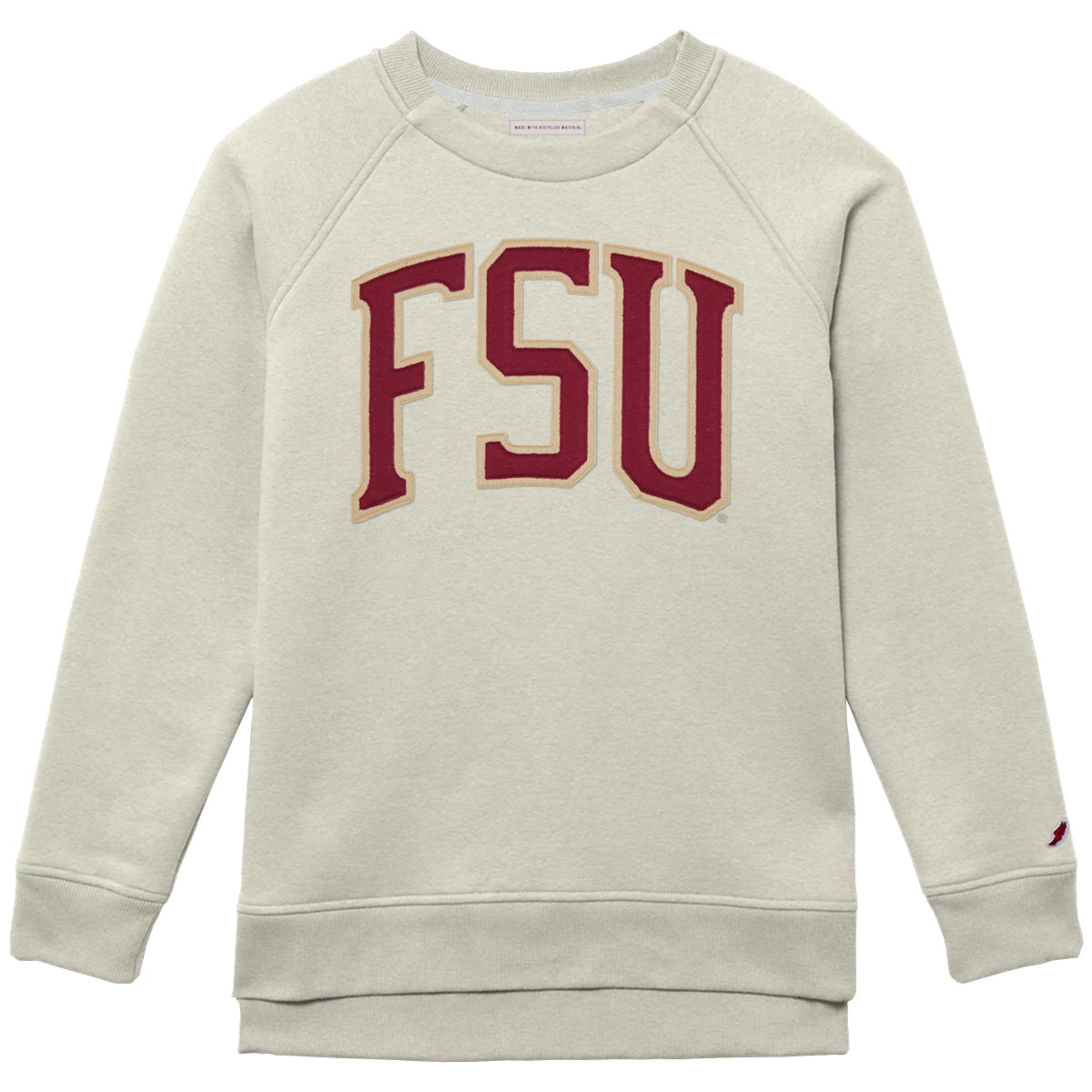 League Women's FSU Fleece Crew - Oatmeal