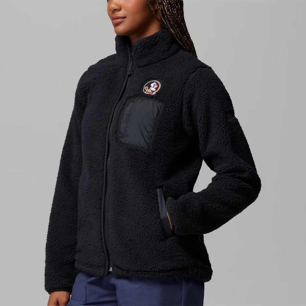 Columbia Women's Seminole Logo West Bend Full-Zip Jacket - Black