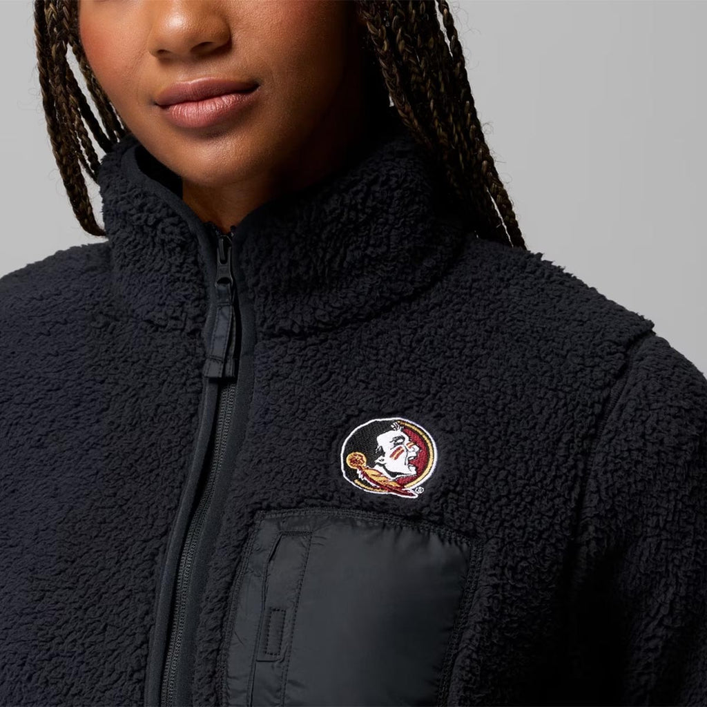 Columbia Women's Seminole Logo West Bend Full-Zip Jacket - Black