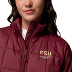 Columbia Women's FSU Spear Sienna Hill Quilted Jacket - Garnet
