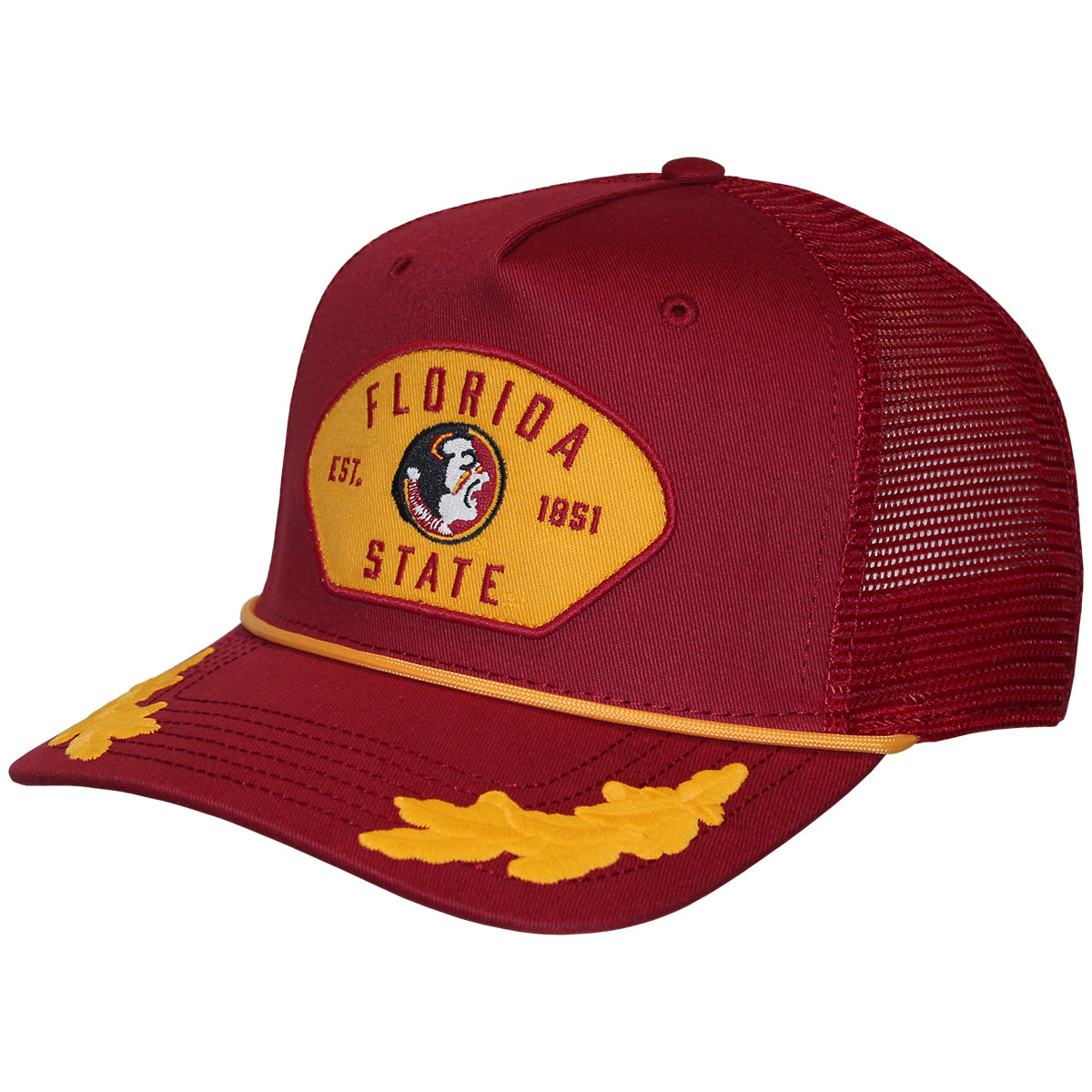 Legacy Vault Florida State Seminole Logo Patch Adjustable Admiral Truc ...