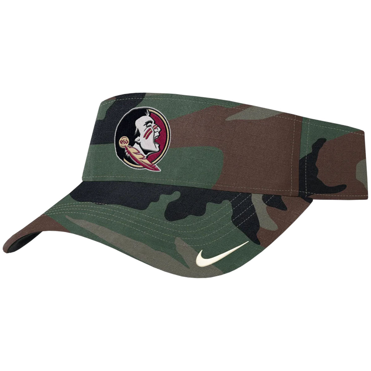 Nike Men's Seminole Logo Dri-fit Ace Adjustable Military Visor