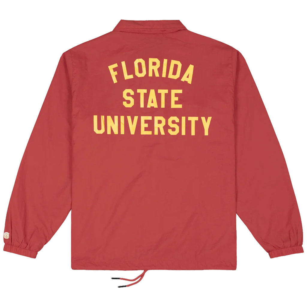 Homefield Men's Vault Seminoles Helmet Design Coach's Jacket - Crimson