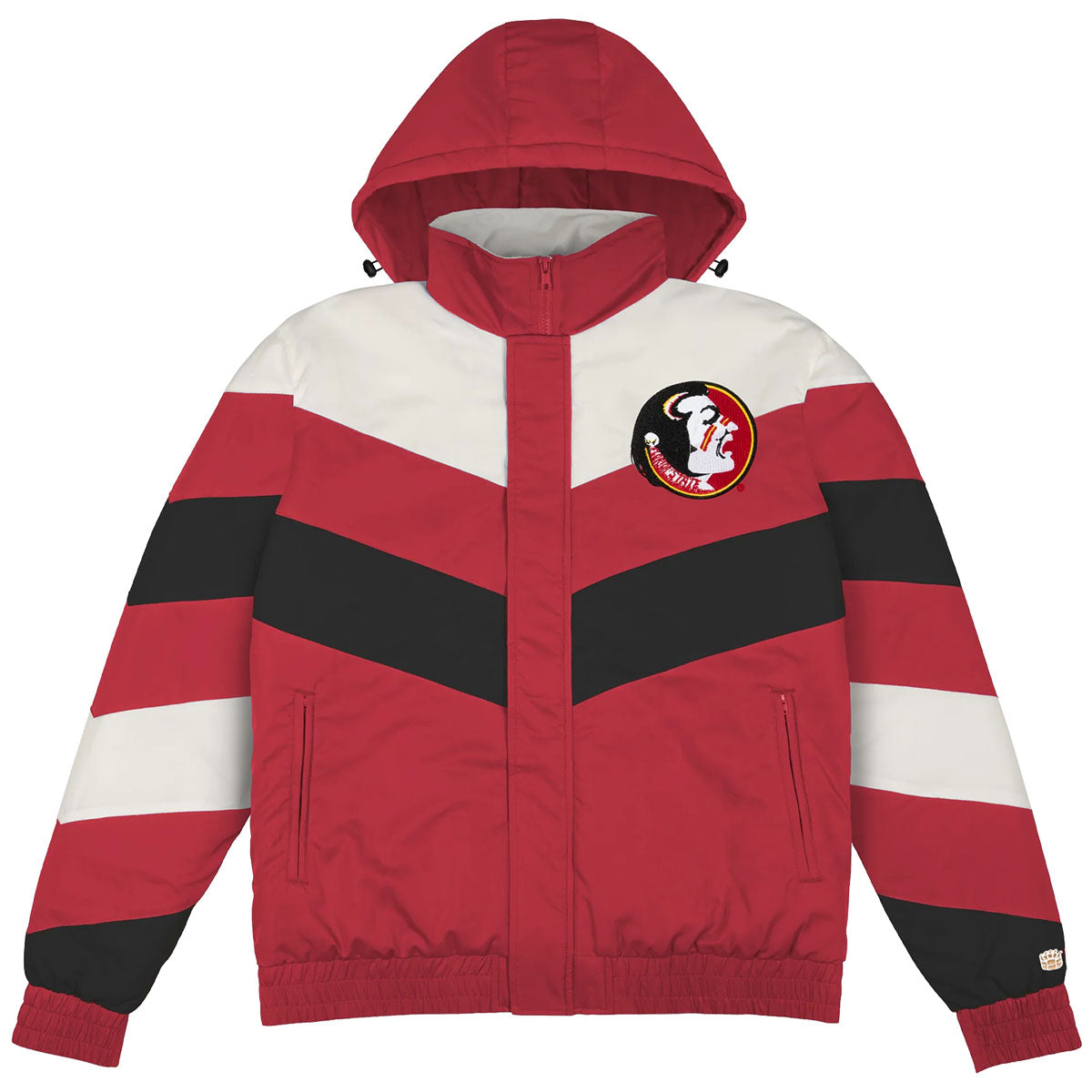 Homefield Men's Vault Seminole Logo/Florida State Retro Full-Zip Jacket - Crimson/White/Black