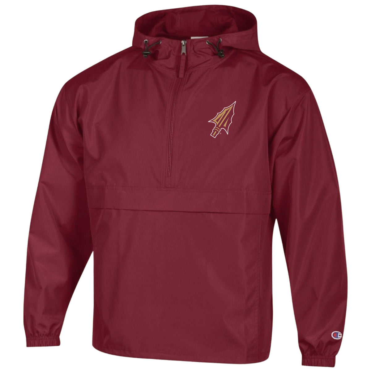 Champion Men's Arrowhead Logo Packable Jacket - Garnet