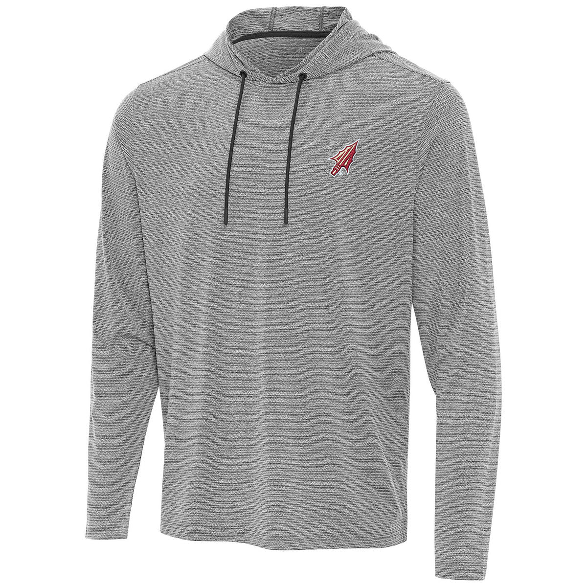 Antigua Men's Arrowhead Logo Hooded Pullover - Heathered Black