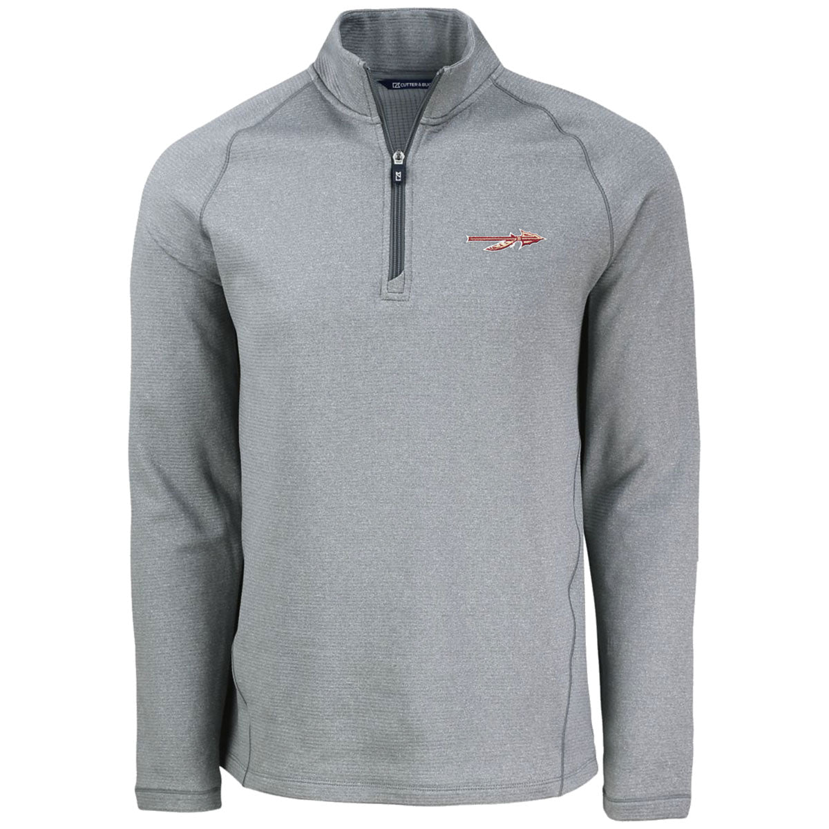 Cutter & Buck Men's Spear Logo Peshastin Fleece 1/2 Zip Pullover - Grey