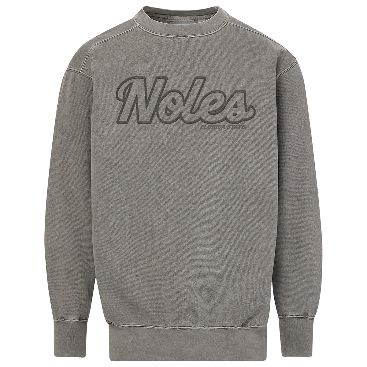 MV Sport Men's Tonal Noles Garment Dyed Crew Fleece - Grey