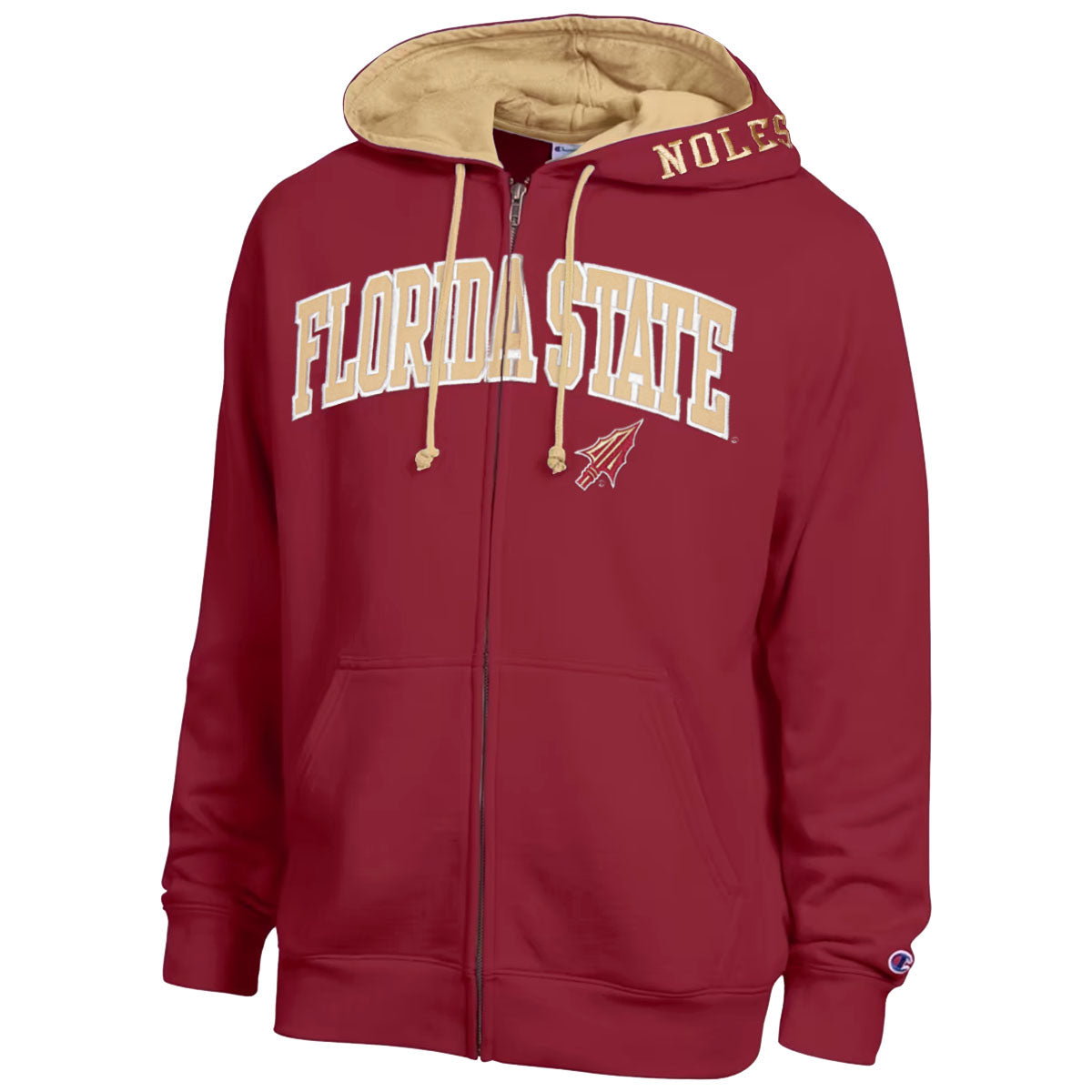 Champion Men's Florida State Arrowhead Full-Zip Hood - Garnet