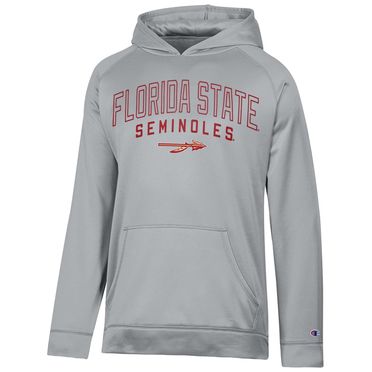 Champion Men's Florida State Seminoles Spear Performance Hood - Grey