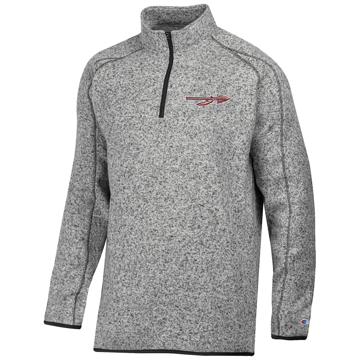 Champion Men's Spear Logo Arctic Fleece 1/4 Zip - Black