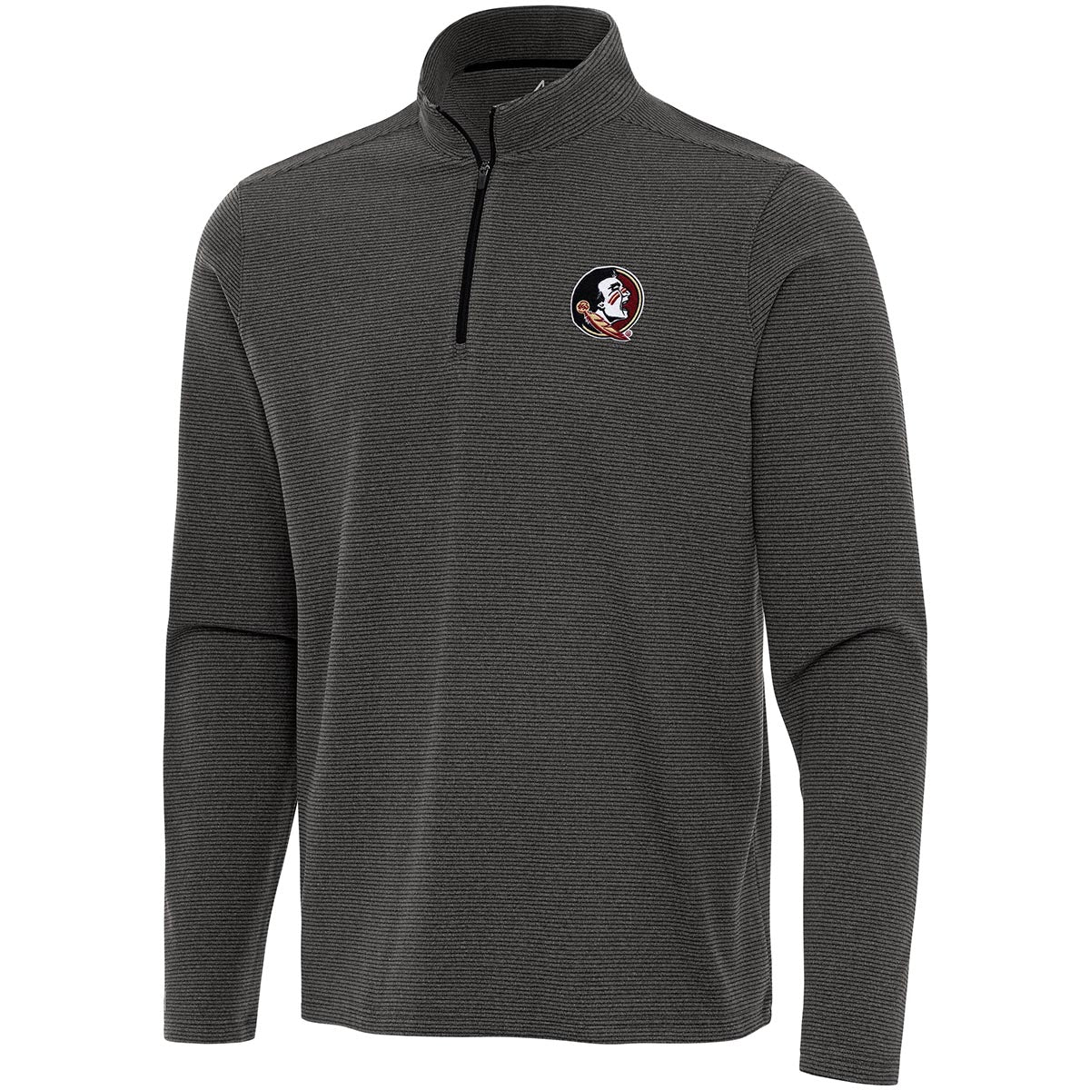 Antigua Men's Seminole Logo 1/4 Zip Pullover - Charcoal