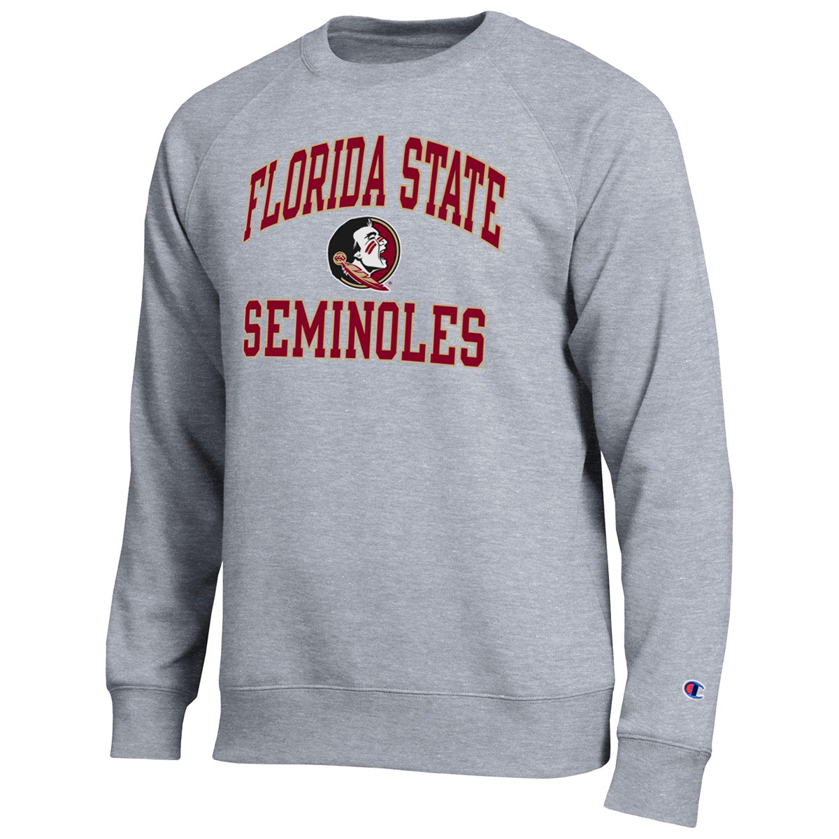 Champion Men's Florida State Seminoles/Seminole Logo All-Star Fleece Crew - Oxford