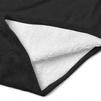 Northwest Seminole Logo Silk Touch Hooded Sherpa Throw - Black
