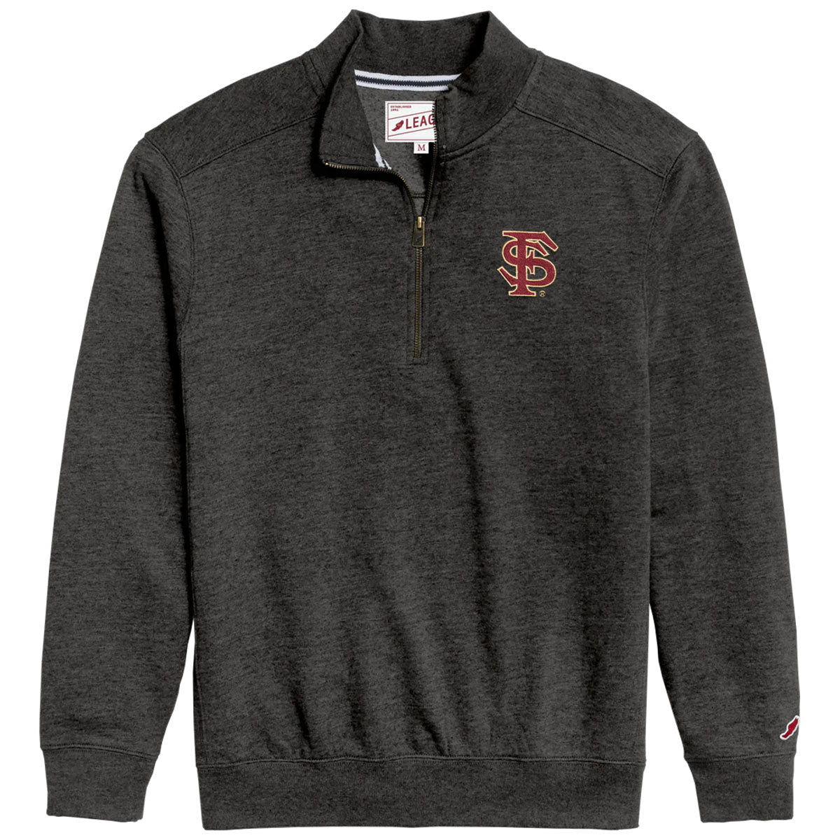 League Men's Interlocking FS Tri-blend 1/4 Zip - Onyx
