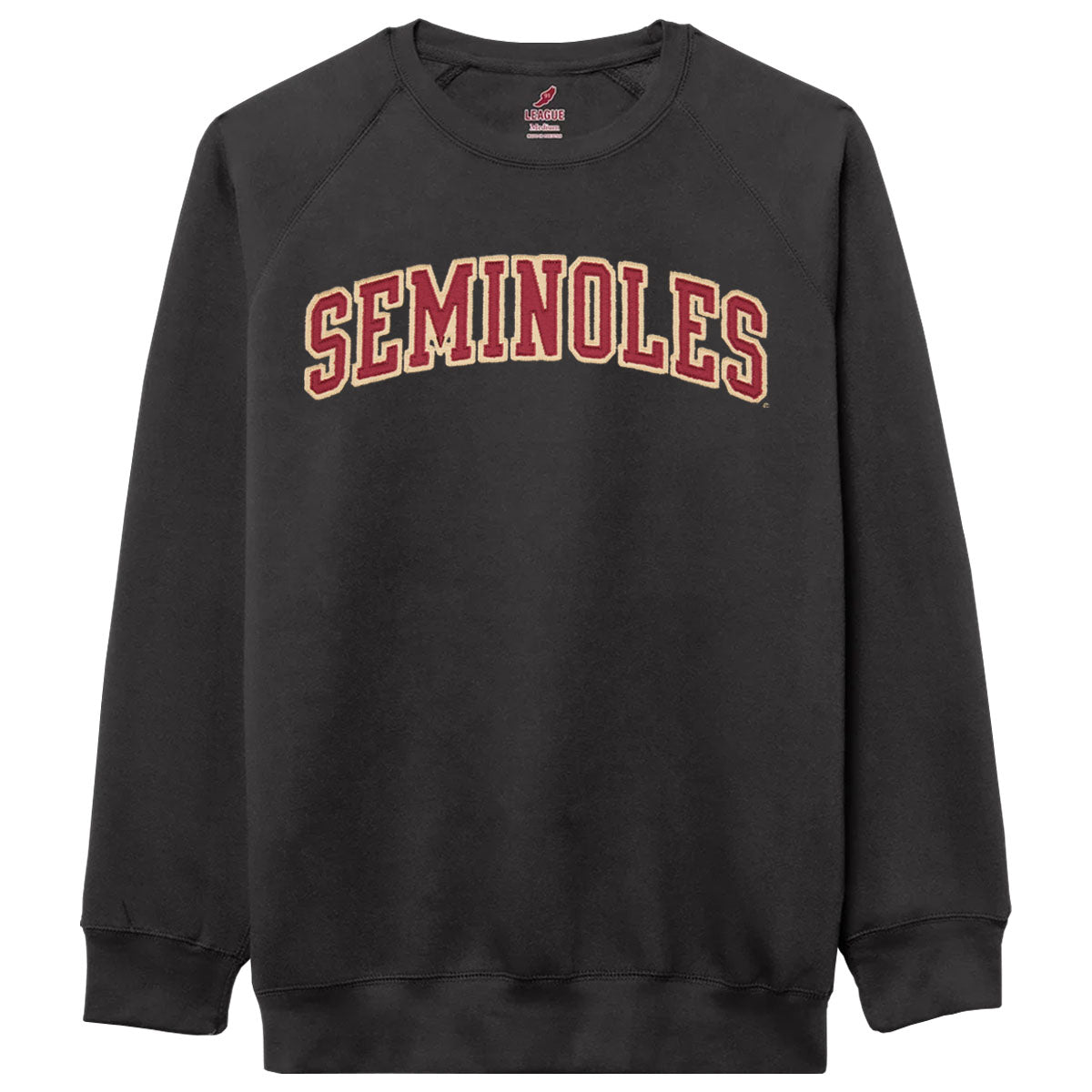 League Men's Seminoles Essential Fleece Crew - Black