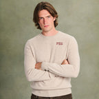 College Cashmere Men's FSU Cashmere Sweater - Oatmeal