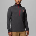 Columbia Men's Seminole Logo Essential Hike Grid 1/2 Zip Fleece - Black