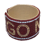Desden Go Noles Beaded Cuff Bracelet