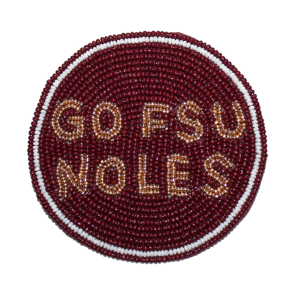 Desden Go FSU Noles Beaded Button