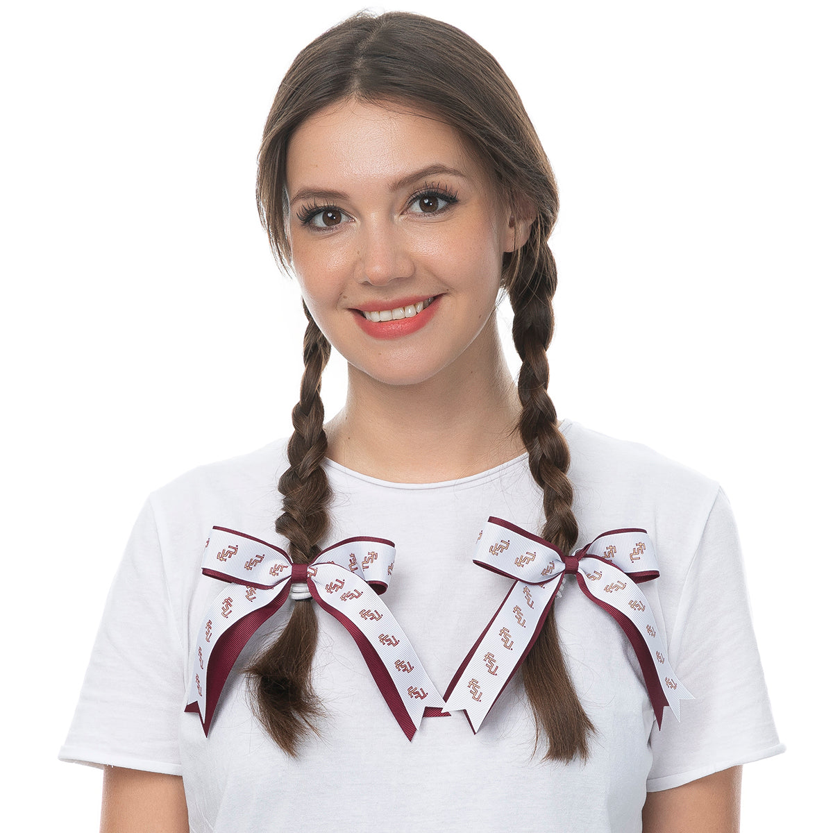 ZooZatz Stacked FSU Ribbon Hair Tie 2pk