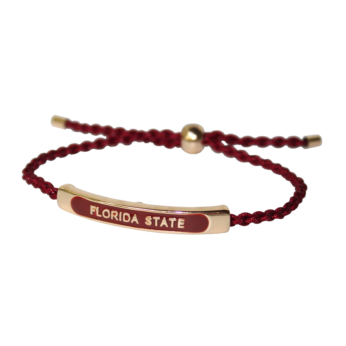 Emerson Street Florida State Braided Bracelet - Garnet/Gold