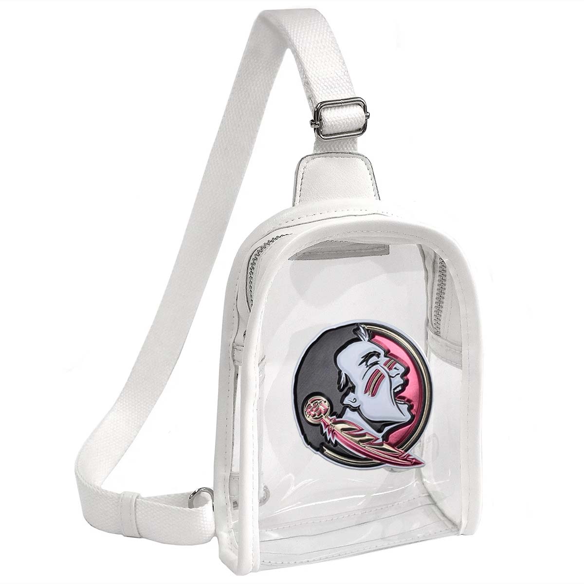 Little Earth 3D Seminole Logo Clear Mini Sling Bag