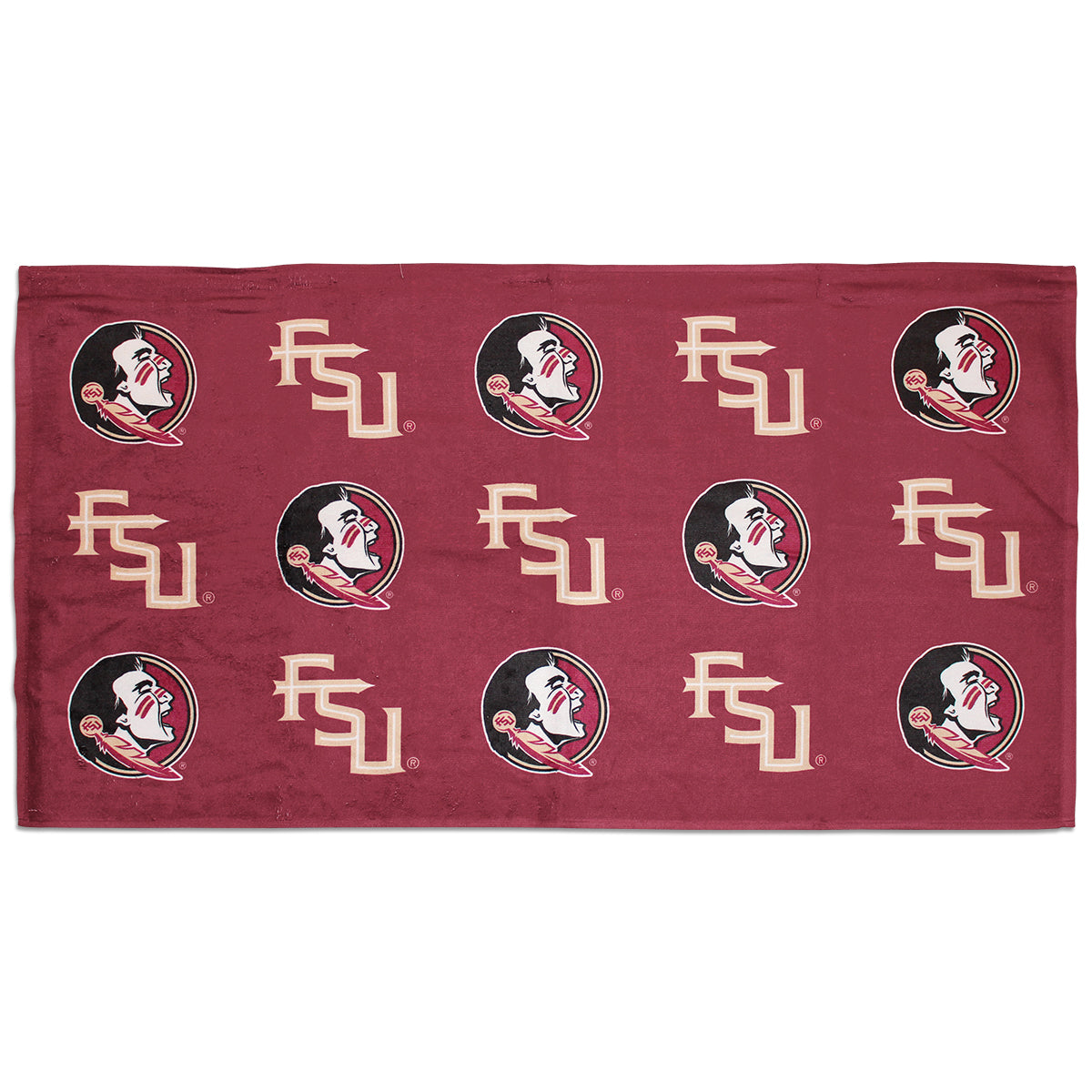 Wincraft Stacked FSU/Seminole Logo Design Fitness Towel - Garnet