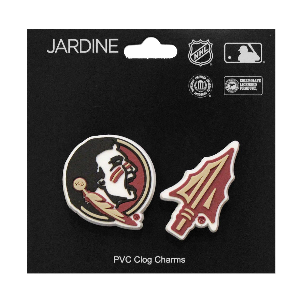 Jardine Seminole Logo/Arrowhead PVC Croc Charms
