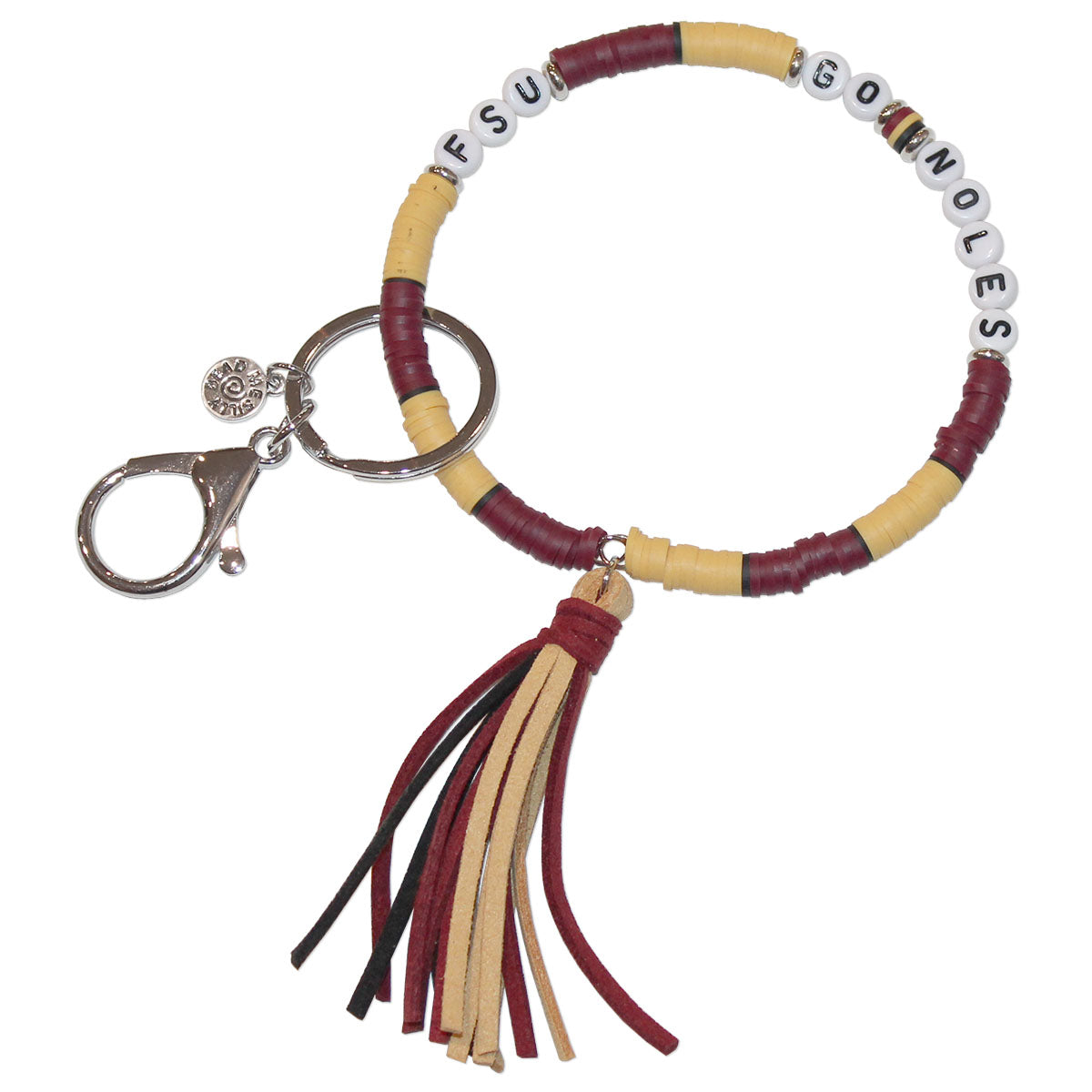 Jardine FSU Go Noles Beaded Wristlet Keychain