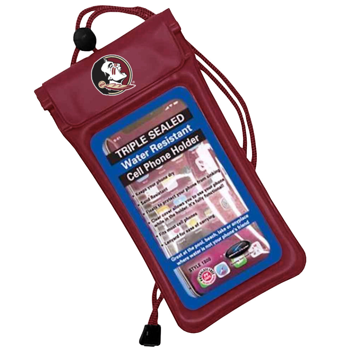 Storm Duds Seminole Logo Water Resistant Cell Phone Holder