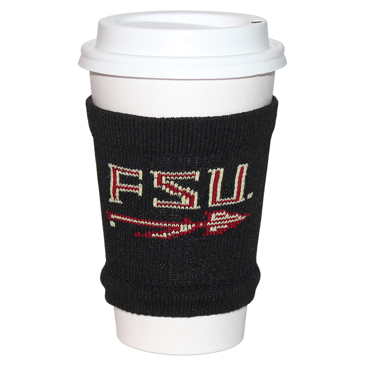 TCK FSU Spear Knit Coffee Sleeve - Black