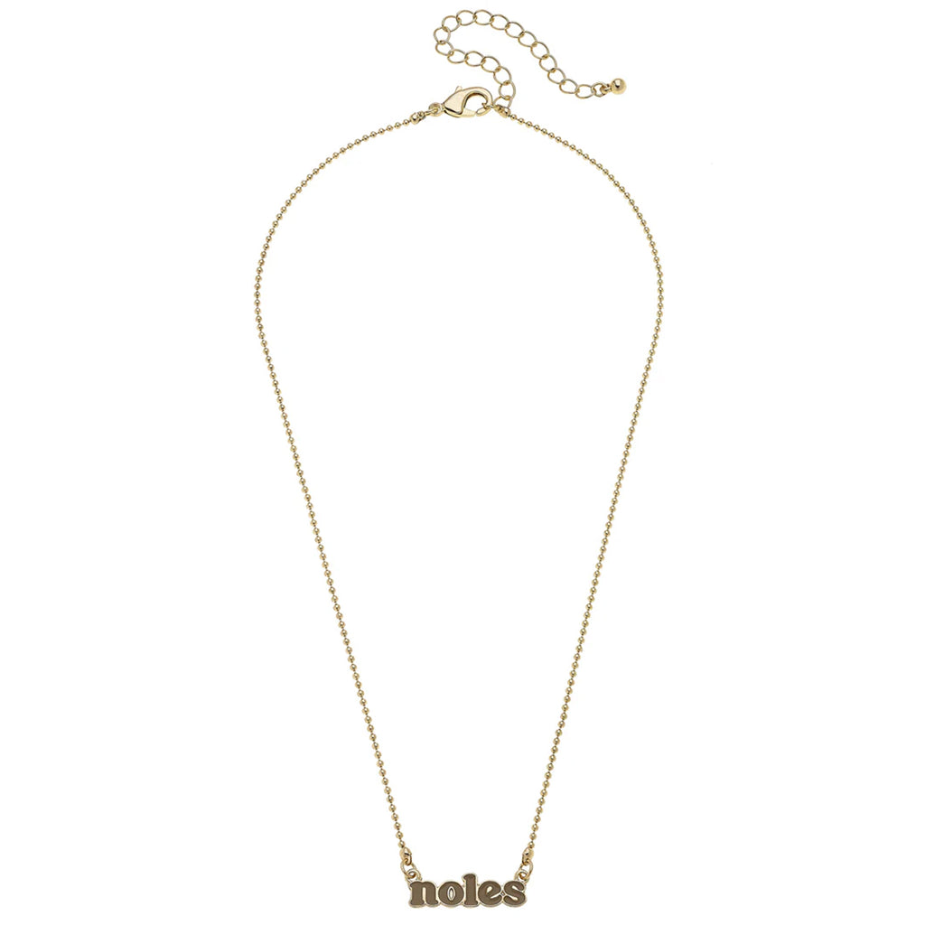 Canvas Noles 16" Gold Necklace