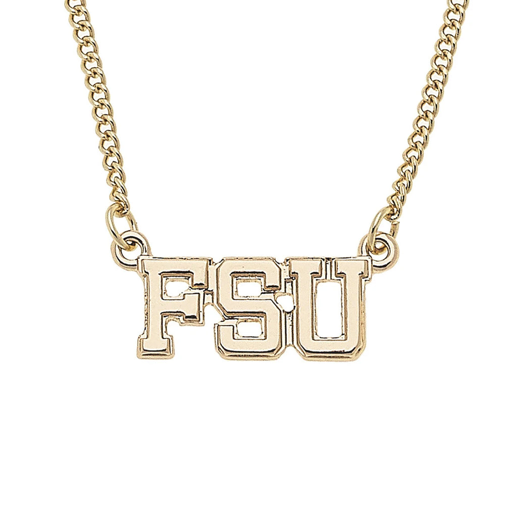Canvas FSU 16" Gold Necklace