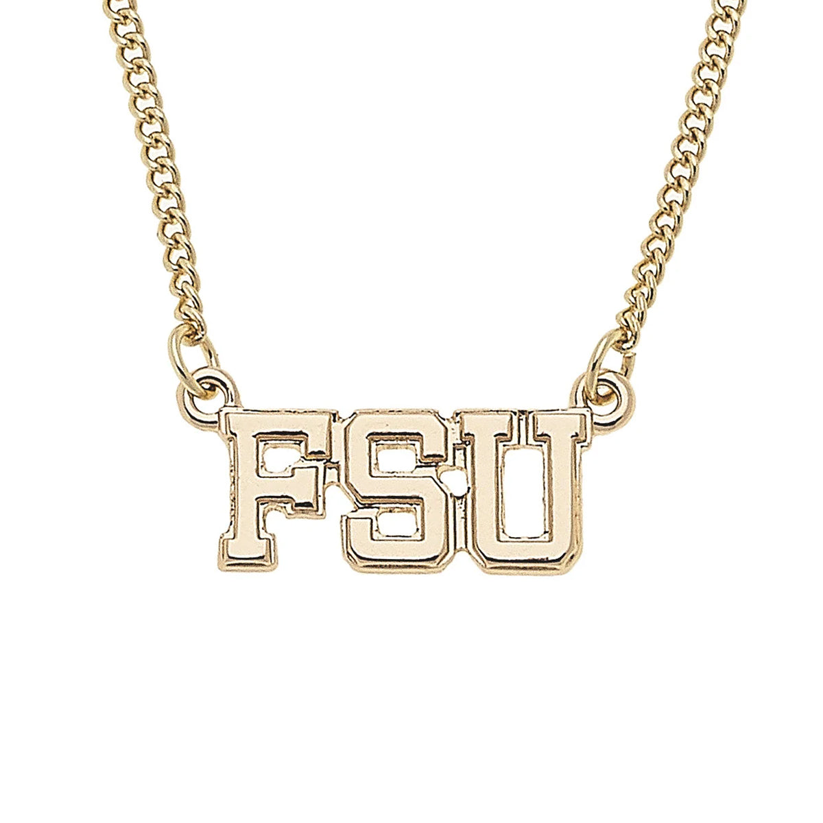 Canvas FSU 16" Gold Necklace