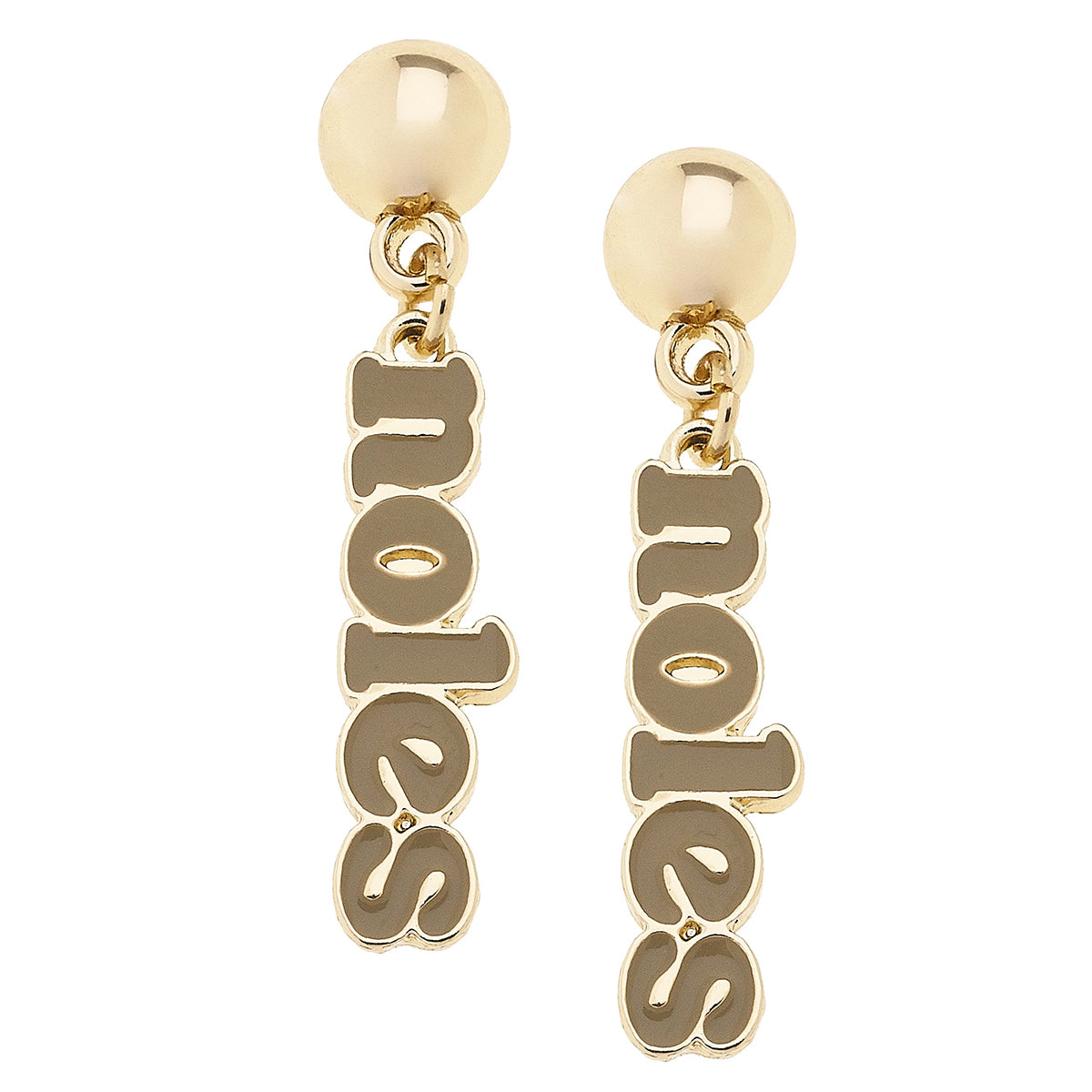 Canvas Noles Gold Earrings