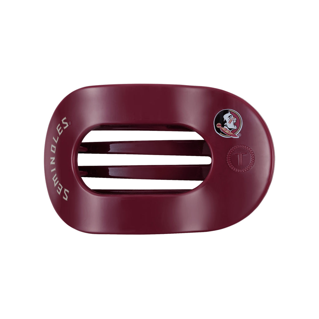 Teleties Seminoles/Seminole Logo Medium Hair Clip - Garnet