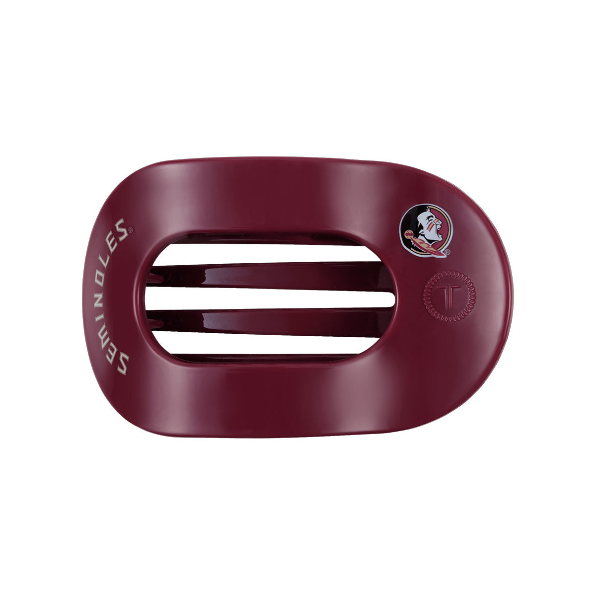 Teleties Seminoles/Seminole Logo Medium Hair Clip - Garnet