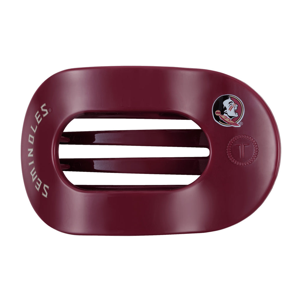 Teleties Seminoles/Seminole Logo Large Hair Clip - Garnet