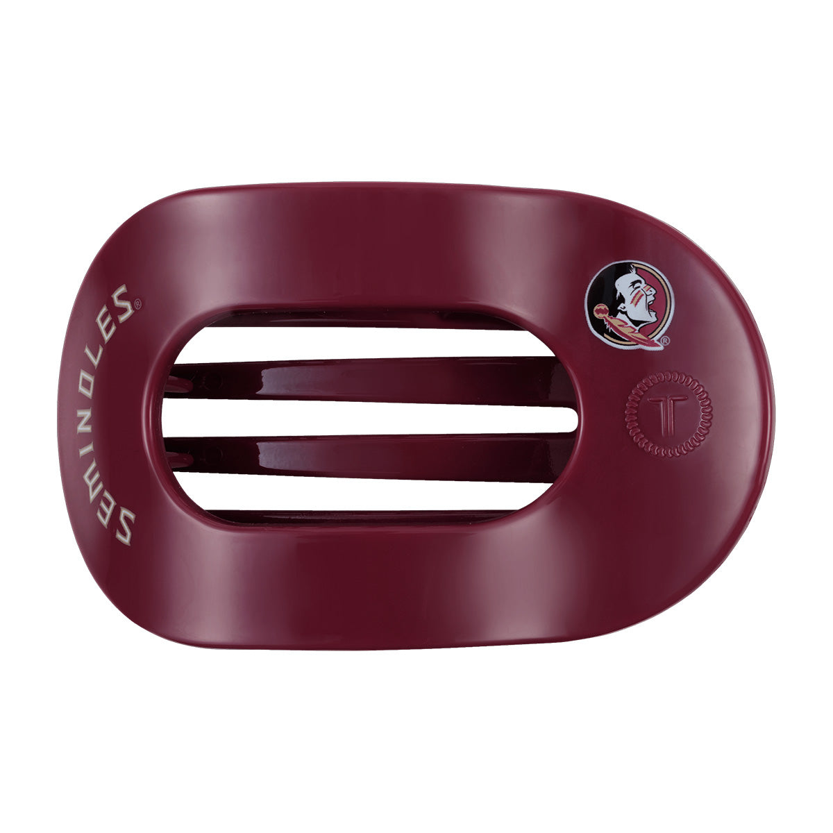 Teleties Seminoles/Seminole Logo Large Hair Clip - Garnet